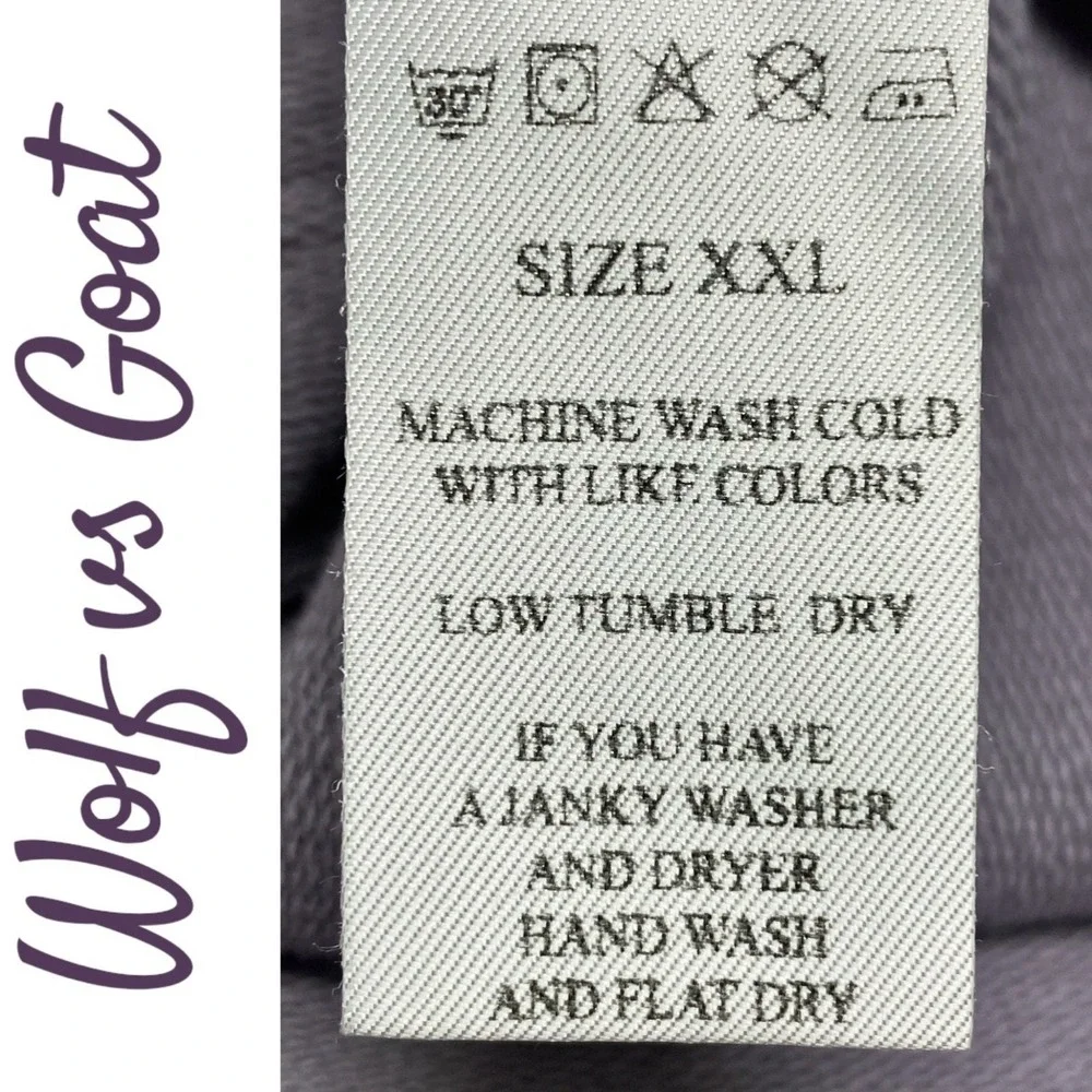 NWOT WOLF VS GOAT‎ ELEVATED LUXE LAVENDER PURPLE HOODIE ITALY RESORTWEAR XXL